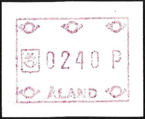 Åland 1988 Yleismerkit FRAMA 2,40 mk ** LaPe ATM Å 2
