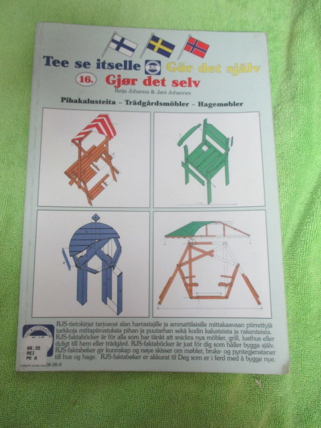 TEE SE ITSELLE 16 - pihakalusteita . keinu ym !!