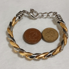 21k kullattu Kanadalainen rannekoru silver Plated - pikkukuva 2