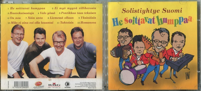 SOLISTIYHTYE SUOMI . CD-LEVY . HE SOITTAVAT HUMPPAA