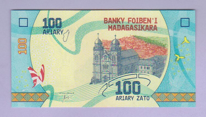 Madagascar 100 Ariary v.2017 UNC P-97