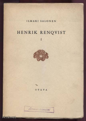 Ilmari Salonen: Henrik Renqvist I nid. 1930