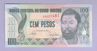 Guinea-Bissau 100 Pesos v.1990 UNC P-11
