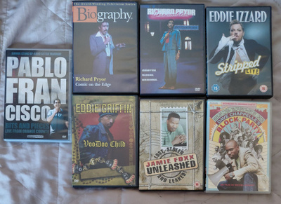 7 dvd stand-uppia jne. (Richard Pryor, Jamie Foxx jne.)
