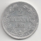 1865  2 mk hopeaa hyvä - pikkukuva 1