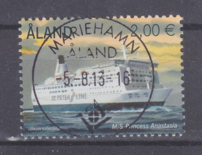 Åland 2013 LaPe 372 2€ merkki loistoleimalla