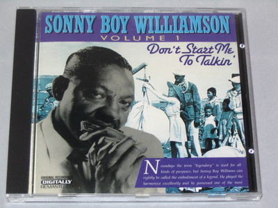 *CD* SONNY BOY WILLIAMSON Volume 1 Don't Start Me To Talkin'
