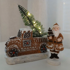 A lot decoration piparkakkuauto kuusella ja valolla sekä pip - pikkukuva 1