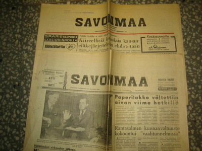 Sanomalehti: Savonmaa 2 kpl