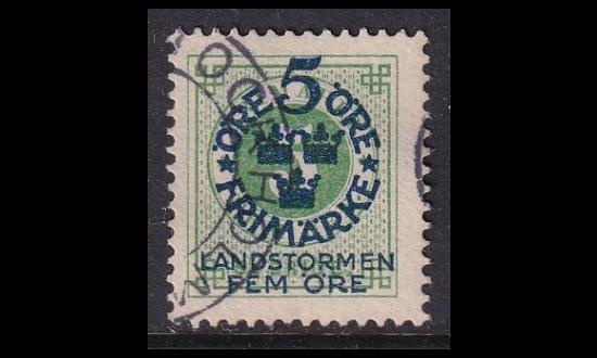 Ruotsi 89X o Landstorm I 5+5/5 Öre (1916)