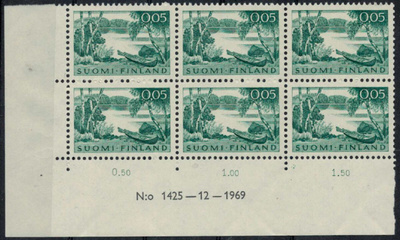 1963  5p rantamaisema nro-6lo 1425 ++