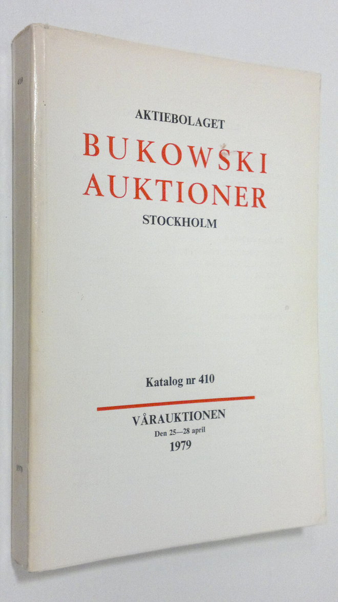 Aktiebolaget Bukowski-auktioner Stockholm - Katalog nr. 410