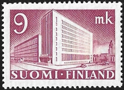 1942 M-30 Postitalo 9 mk  karmiininlila ** Lape 268 SP Lm4