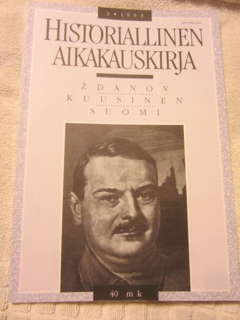 Historialllinen Aikakauskirja 3/1993 Zdanov, Kuusinen, Suomi