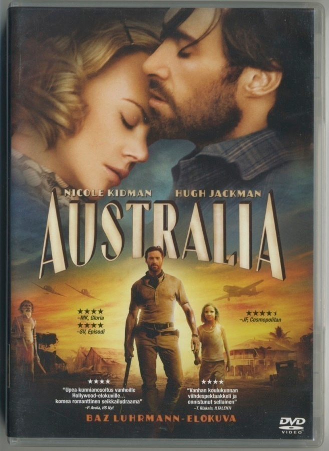 AUSTRALIA – Suomi 2-DVD 2008 - Nicole Kidman, Hugh Jackman