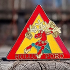 Matkailumerkki/Ravintola Hullu poro. Halkaisija - 27 mm. - pikkukuva 1