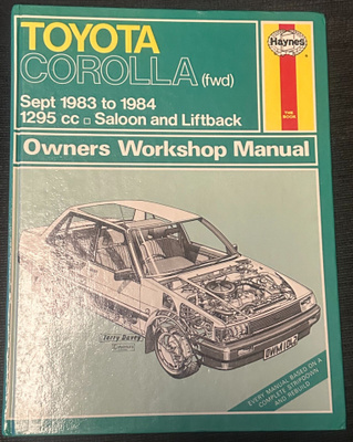 Haynes 1024 - Toyota Corolla  1983 - 1984 korjausopas