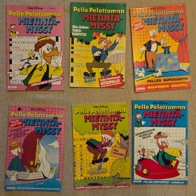 Pelle Pelottoman mietintämyssy (18 kpl, 1986-91, koko sarja)