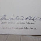 Postikortti Marjaliisa Pitkäranta signeerattu - pikkukuva 1