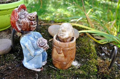 Unonius Aja (Elsa Aino) 2 kpl Figuureja 50-luku