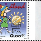 Åland 2002  EURO  0,60 €  välilöpari numero ** LaPe 198 - pikkukuva 1