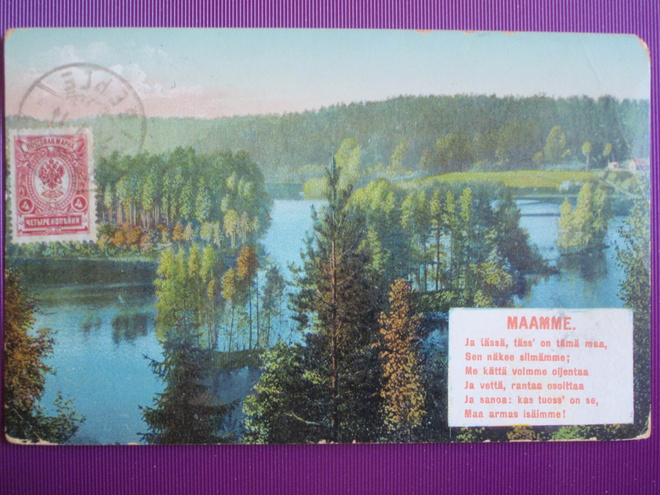 Kaunis maisema Maamme WANHA 1914