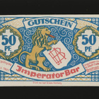 Saksa Notgeld 50 Pfennig Hamburg, Imperator Bar 1921 - pikkukuva 1
