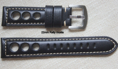 22mm Rally musta ranneke