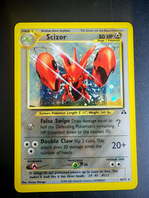 Pokemon kortti Scizor Neo Discovery holo