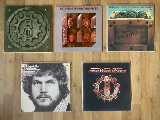 Bachman - Turner Overdrive vinyylilevyt x 9