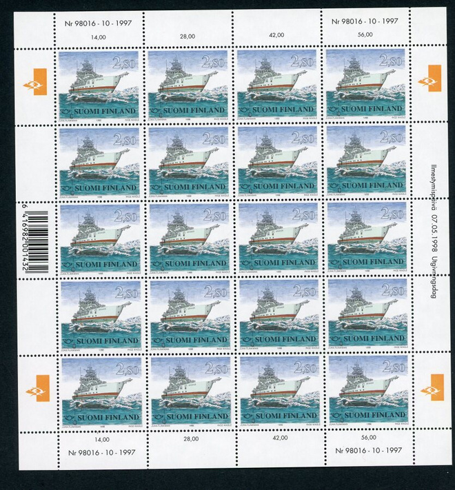 1998 Pohjola 2,80 mk arkki **
