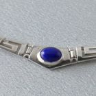 Kreikkalainen kaulakoru - Sterling Silver and Blue Lapis - pikkukuva 1