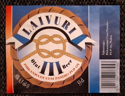 VANHA OLUT ETIKETTI - LAIVURI (K10-142)