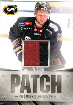 2015-16 Cardset  MIKKO LEHTONEN Kärpät Patch