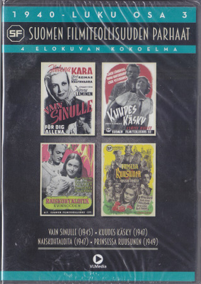 Suomen filmiteollisuuden parhaat 1940-luku osa 3 (4xDVD)