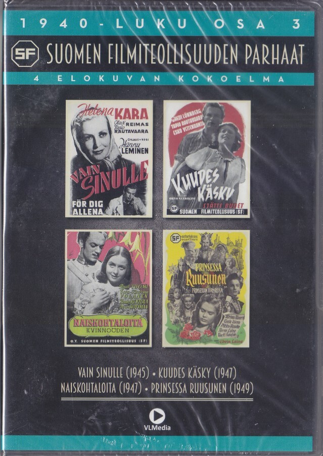 Suomen filmiteollisuuden parhaat 1940-luku osa 3 (4xDVD)