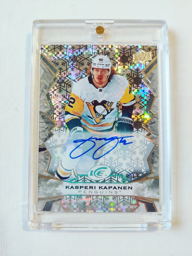 Kasperi Kapanen - 22-23 UD Ice White Snowflakes Auto