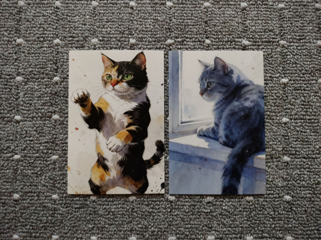 ~Kissa kortti~ 2kpl