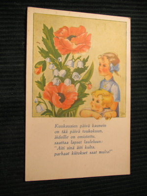 Äidinpäiväkortti. Ramstedt