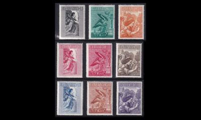 Vatikaani 241-9 ** Lentoposti arkkienkeli Gabriel (1956)