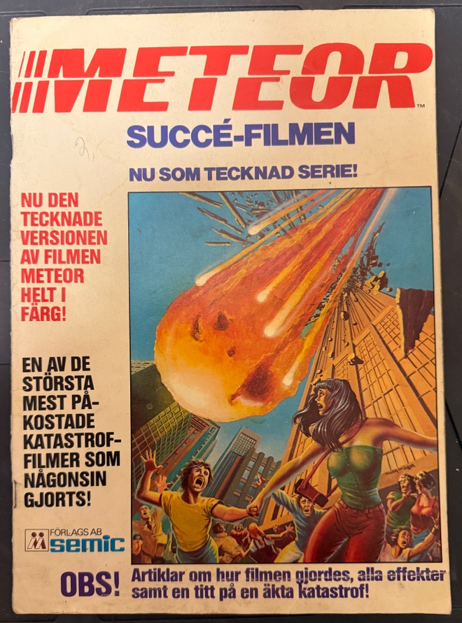 METEOR - RUOTSINKIELINEN METEOR ELOKUVAN SARJAKUVA