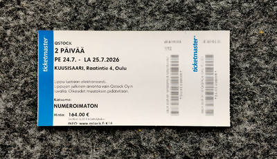 Qstock 2026 festarilippu 2 päivää