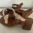 Tamaris nahkaiset sandaalit koko 37 ruskea/beige - pikkukuva 3