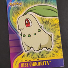 Chikorita #152 Pokemon 2001 Blue Topps Johto Champions - pikkukuva 1