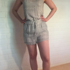 Twist&Tango harmaa/valkoinen kuviollinen shortsihaalari 36 - pikkukuva 1
