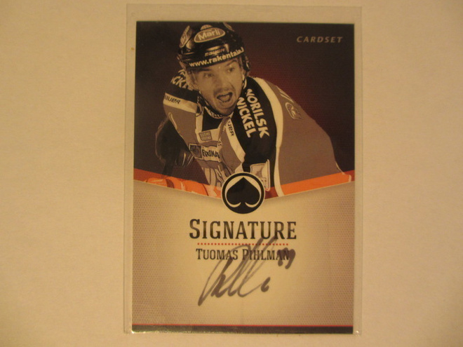 Tuomas Pihlman Signature Ässät Cardset 2012-13