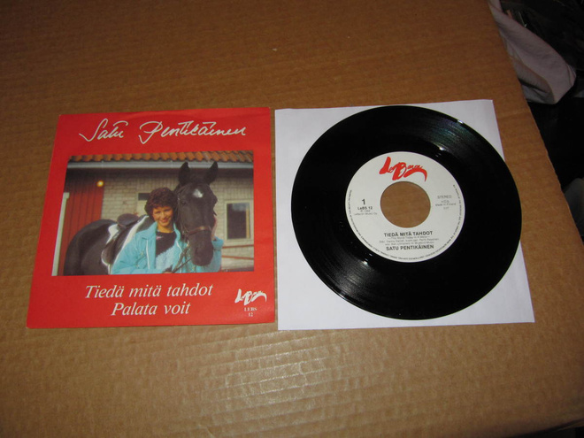 Satu Pentikäinen 7" Tiedä Mitä Tahdot,PS v.1984