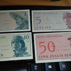 Indonesia 1, 5, 10 ja 50 Sen UNC - pikkukuva 1