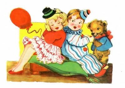 EAS 3141 - Juhlivat pienet lapset, nalle ja ilmapallo