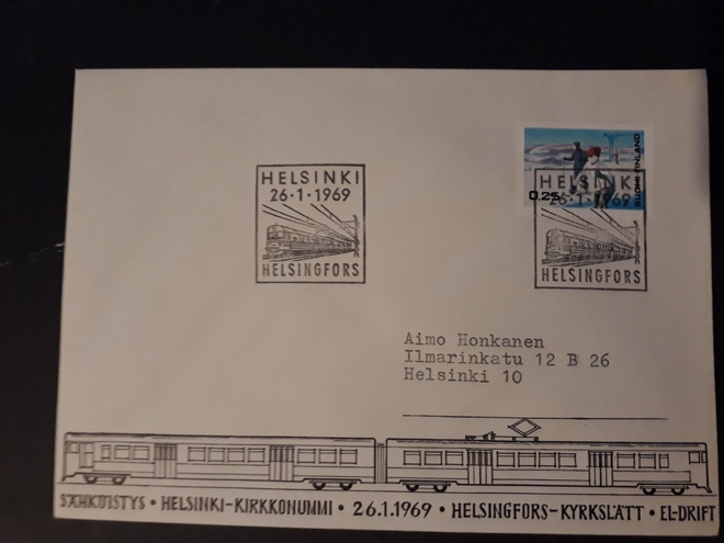 1969  Hki - Hki-Kirkkonummi radan sähköistys